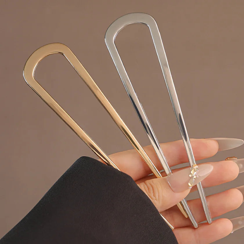 New Simple U Shaped Hairpin Metal Hair Sticks U French Hair Clips Pins Fashionable Hair Jewelry Accessories for Women Wholesale