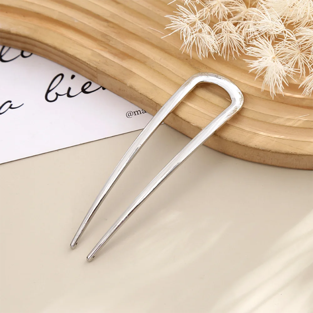 New Simple U Shaped Hairpin Metal Hair Sticks U French Hair Clips Pins Fashionable Hair Jewelry Accessories for Women Wholesale