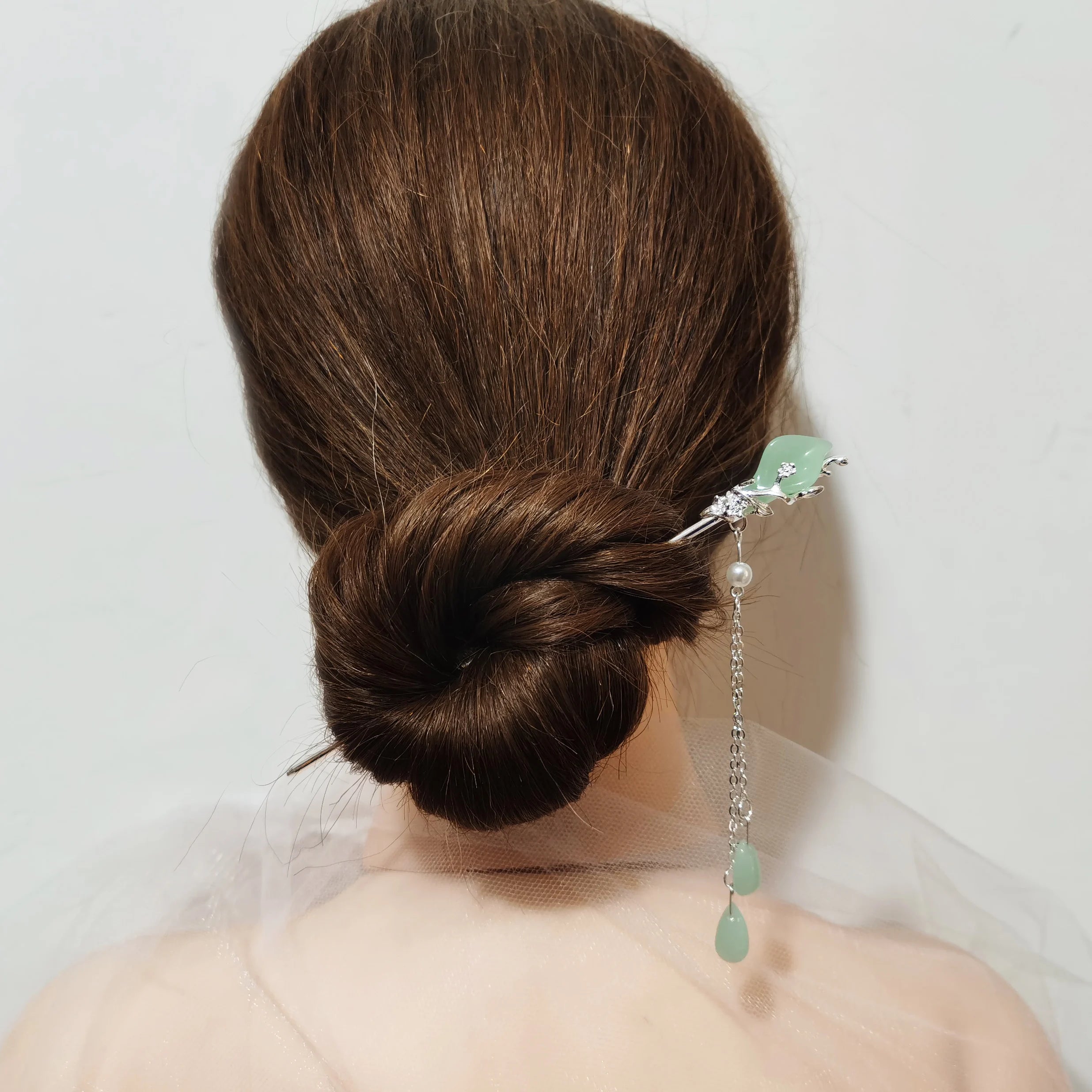 Vintage Metal Flower Hairpin For Women Antique Hair Stick For Girl Hair Clip Costume Chinese Hanfu Hair Accessories Bun Maker