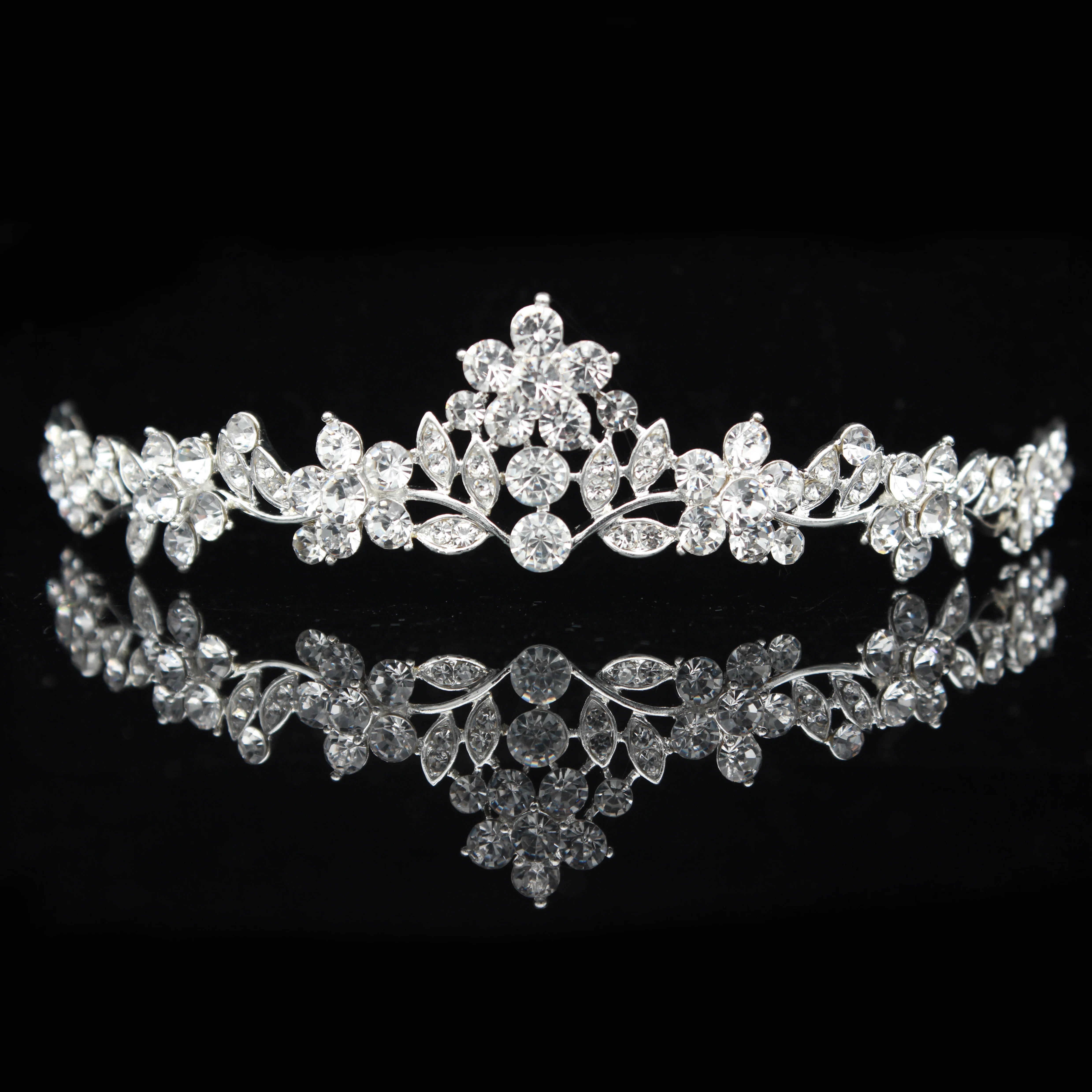 19 Designs Crystal Wedding Bridal Tiara Crowns for Women Princess Hair Ornament Fashion Bride Headpiece Hair Jewelry Accessories