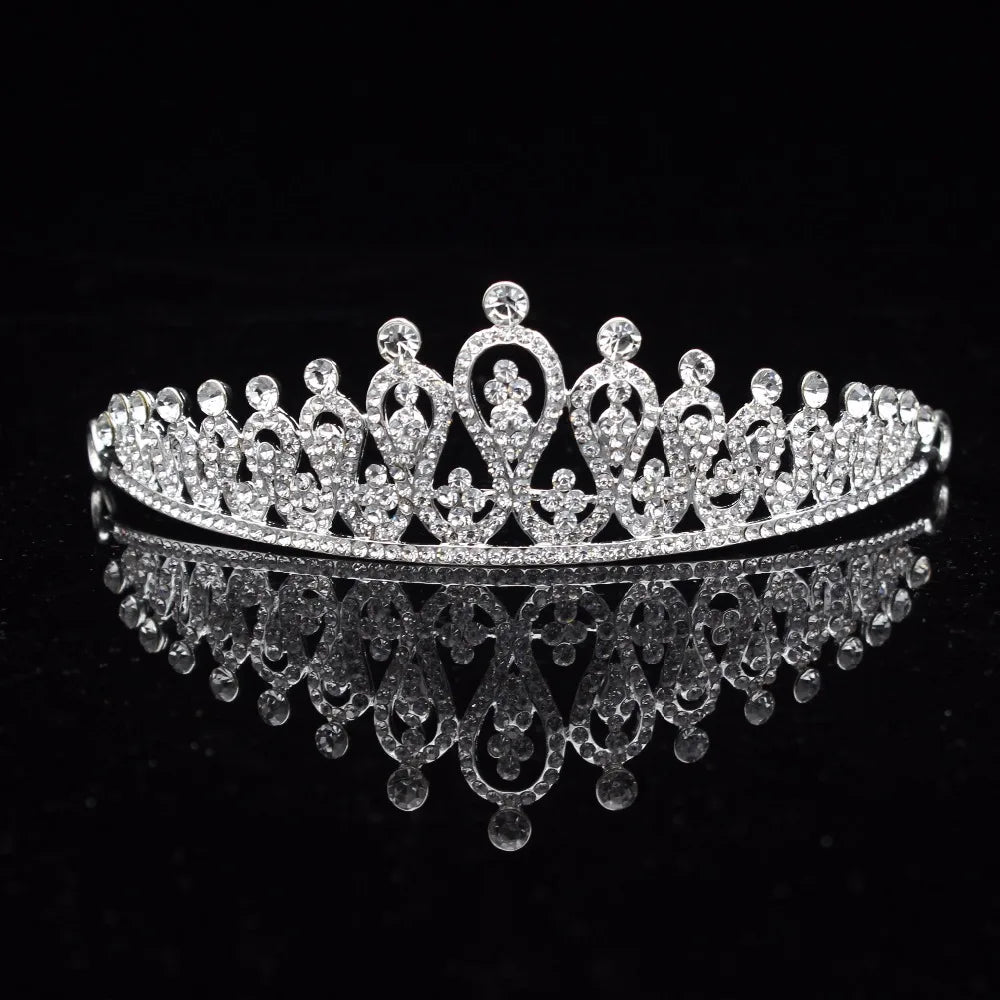 Crystal Bridal Tiara Crowns for Women Princess Diadem Headband Hair Ornament Bride Headpiece Wedding Hair Jewelry Accessories