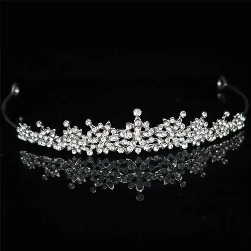 Crystal Bridal Tiara Crowns for Women Princess Diadem Headband Hair Ornament Bride Headpiece Wedding Hair Jewelry Accessories