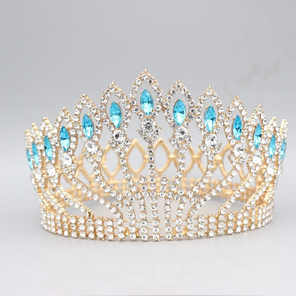 Sparkling Crystal Bridal Tiara Crowns For Girl/Women Headpiece Wedding Bride Diadem Decorations For Hair Jewelry Accessories